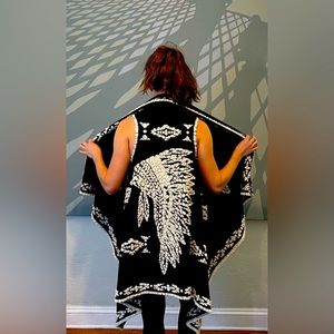 fluffy, cozy vest sweater